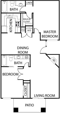 Floor Plan - 2B | Two Bedroom