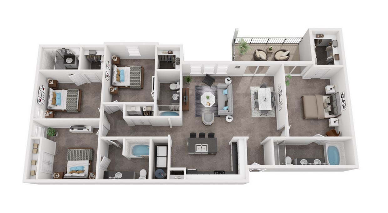 Floor Plan - D1 - West Fork