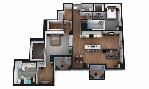 Floor Plan - PENTHOUSE 3