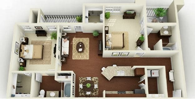 3D- 2 BR Lancaster Suite.jpg - Lancaster