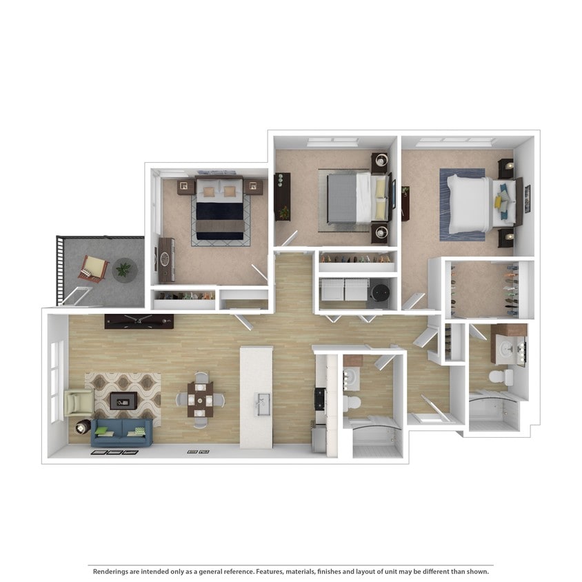 Floor Plan - 3B 2B Plan A