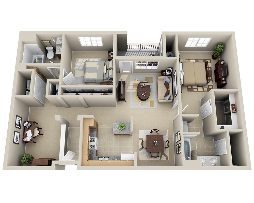 Floor Plan - Redondo (B2KD)