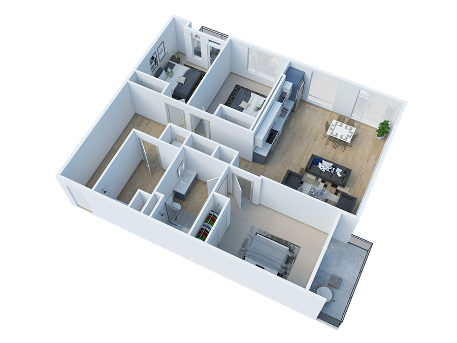 Floor Plan - 3 Bedroom A