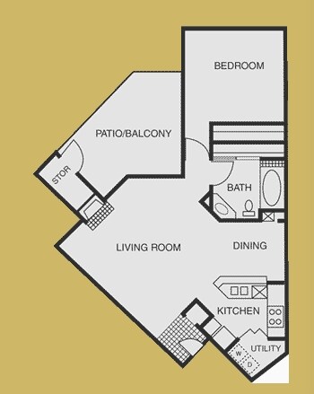 1BR/1BA - A2