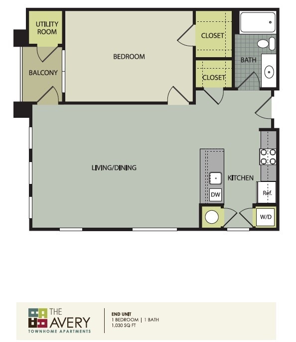 One Bedroom End - One Bedroom End Unit