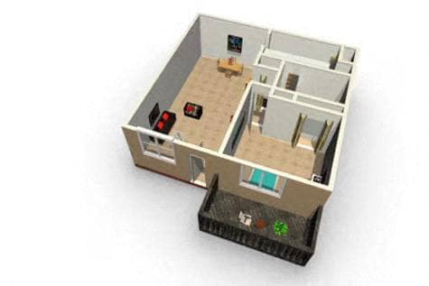 Floor Plan - 1 BED | 1 BATH