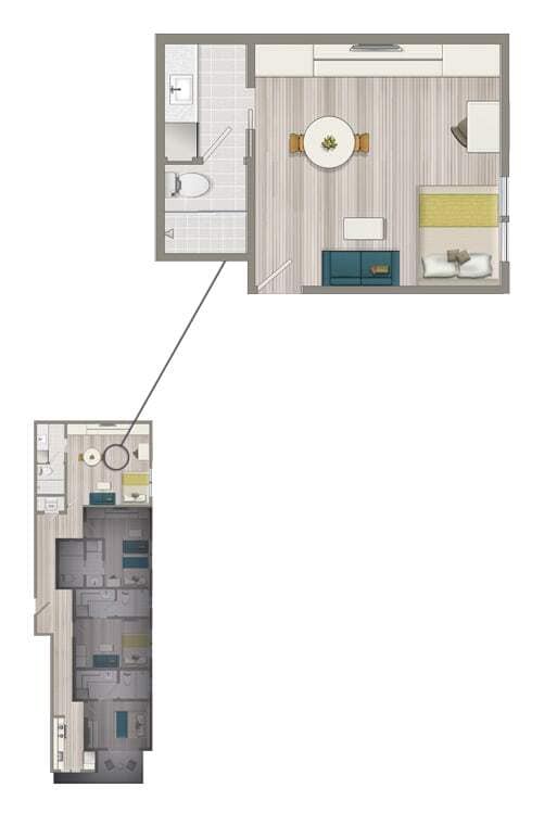 Floor Plan - Co-Living Primary Studio