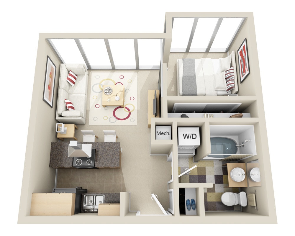 Floor Plan - Midrise A1A