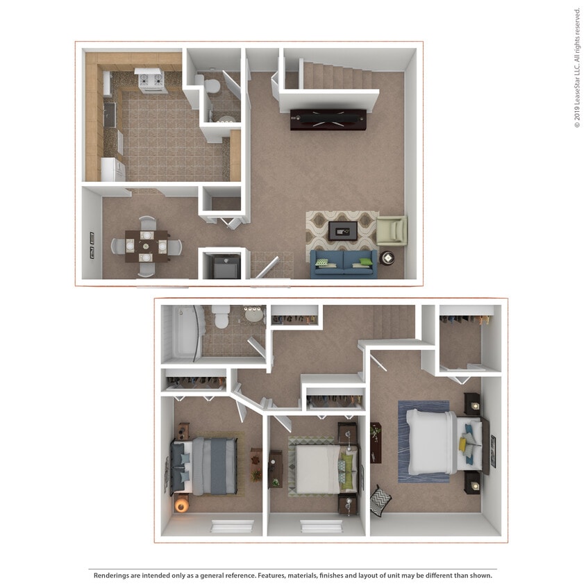 Floor Plan - 3x1.5 Townhome