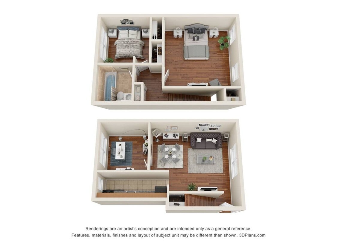 2 bedroom duplex w/ den - TWO BEDROOM DUPLEX WITH DEN