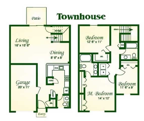 THE BRAGG TOWNHOUSE - The Bragg TH with Garage