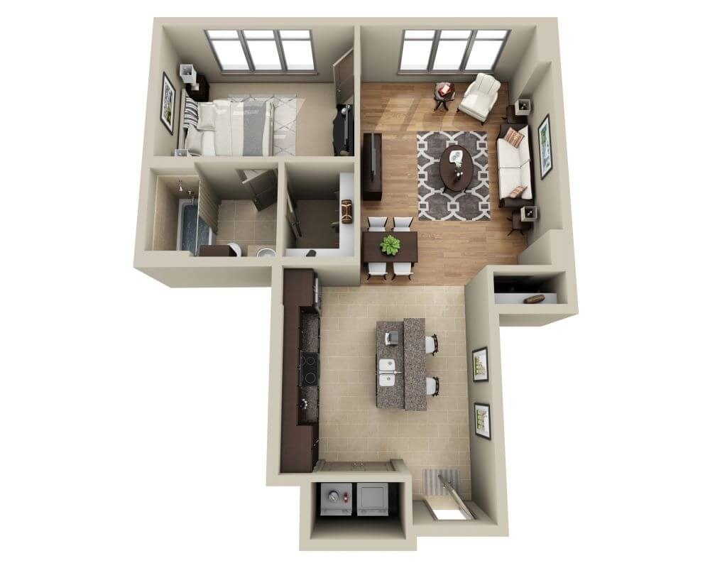 Plan C (A1B) - Floorplan C