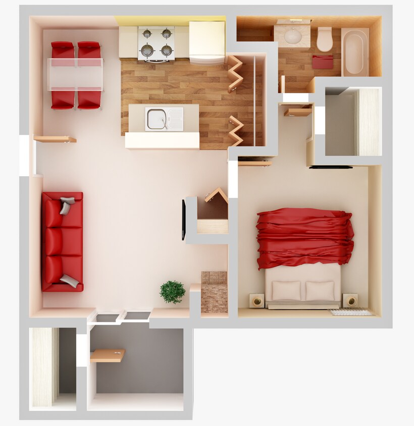 One Bedroom, 676 sq. ft. - A2-Classic