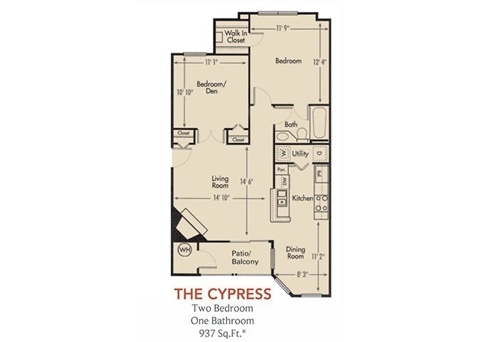 Floor Plan - Cypress - Renovated