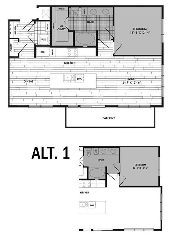 Floor Plan - 1K