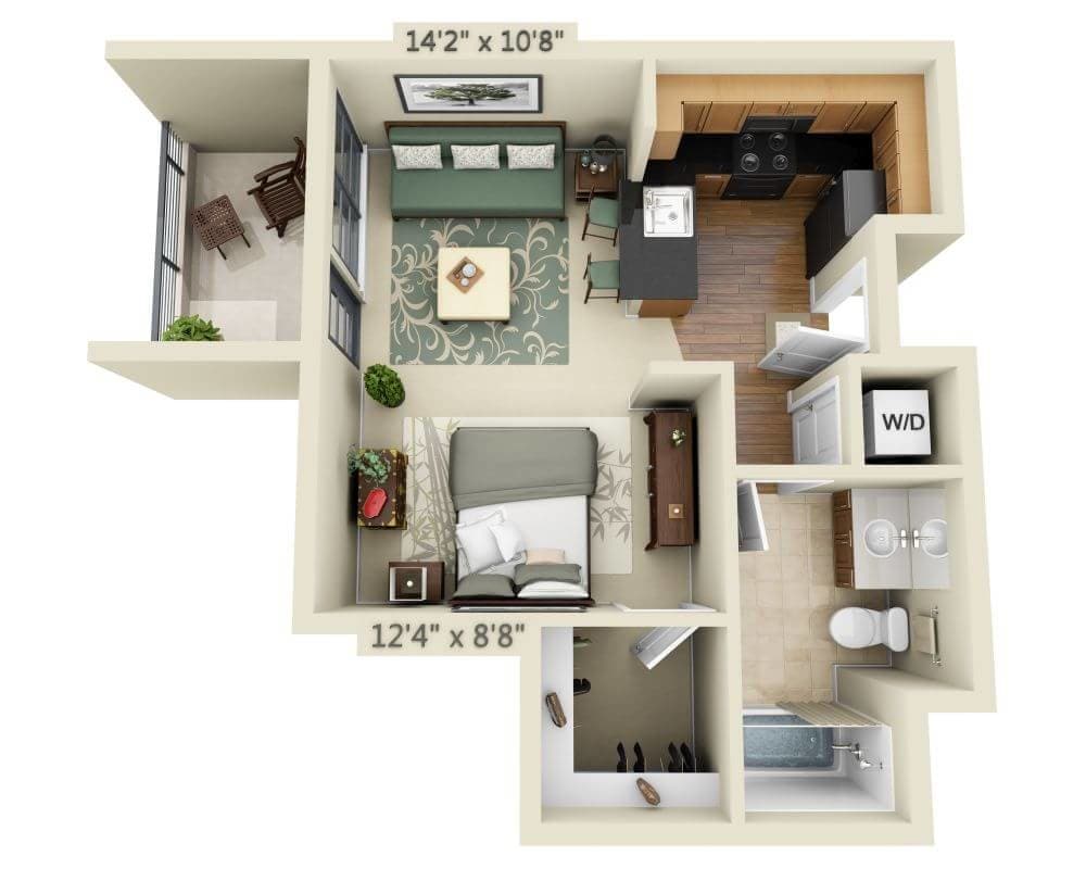 Floor Plan - Yerba Buena E1B