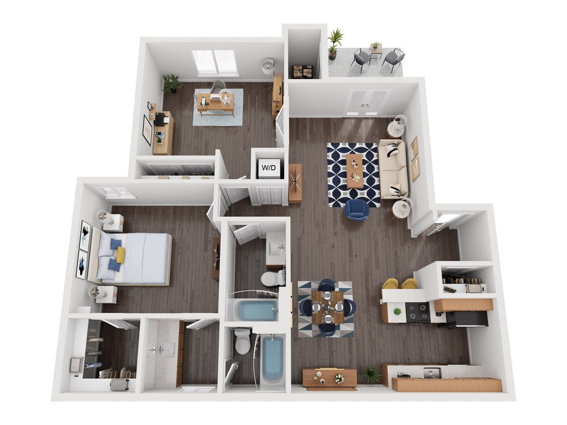 Floor Plan - 1x2 Reno