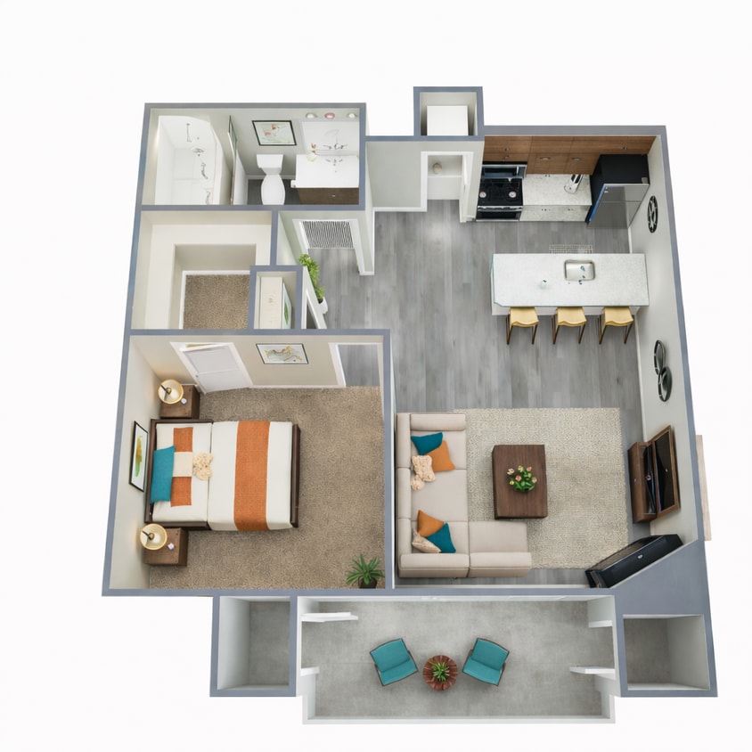 1x1.png - 1 Bed 1 Bath