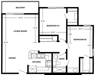 Floor Plan - The Santa Monica