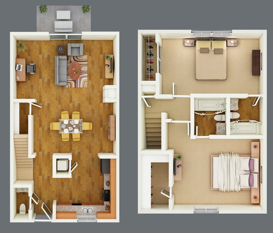 2 Bedroom Townhome - 2 Bedroom Townhome