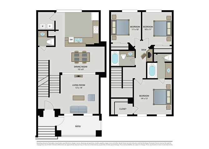 Floor Plan - Beaconhill  Townhome