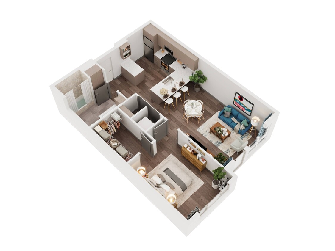 Floor Plan - One Bedroom 1