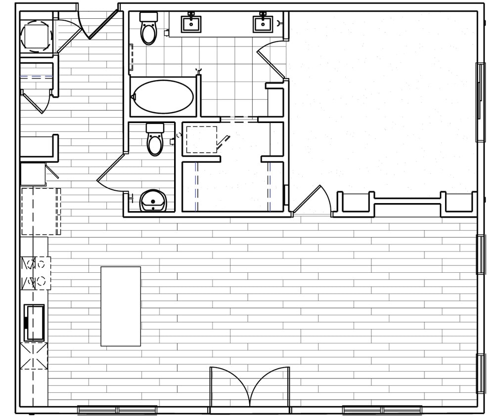 Floor Plan - 1x1.5 1097 sqft