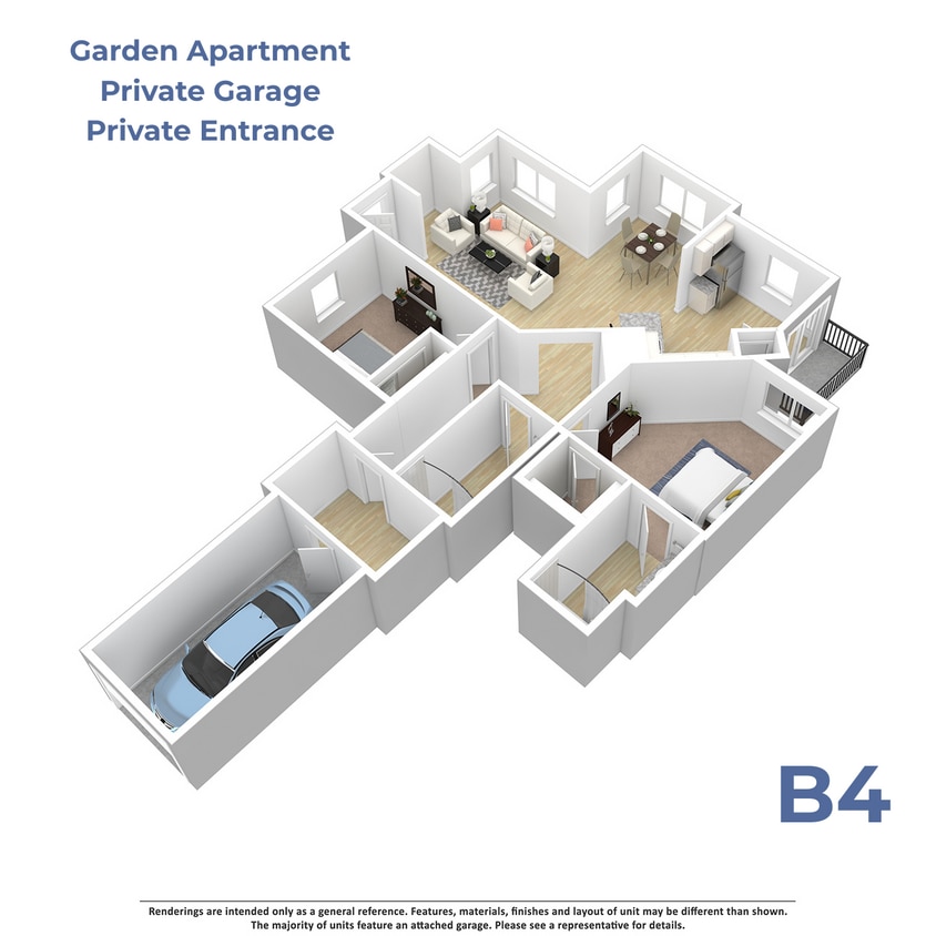 Floor Plan - B4 w/attached garage