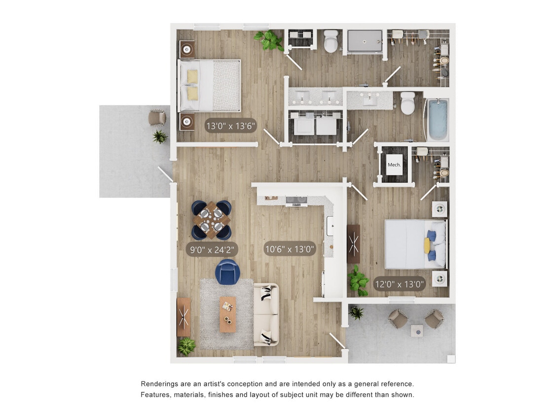 Floor Plan - Cottage B2