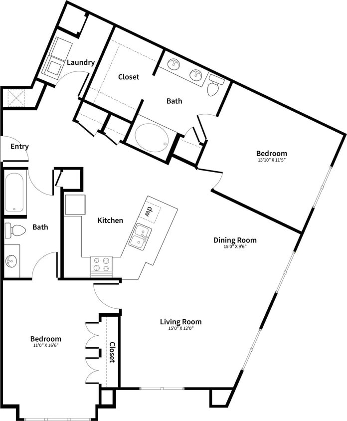 Floor Plan - B3 Renovated