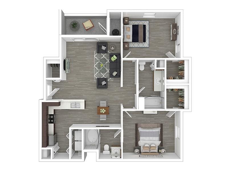 Floor Plan - 2x2-1099- Classic