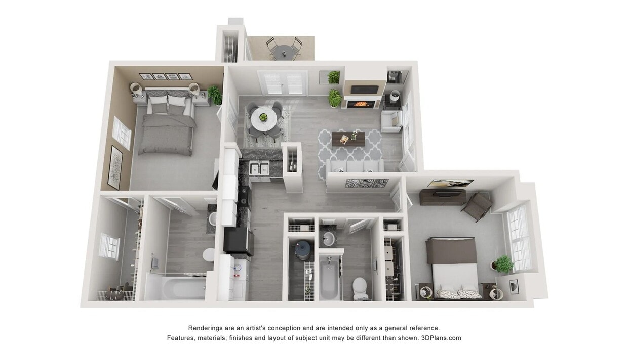 A 3D rendering of The Bungalow - The Bungalow