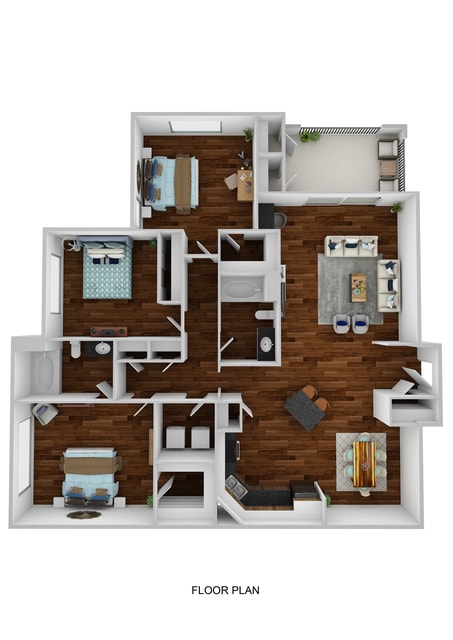Floor Plan - C1 - Walden with Patio
