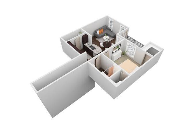 Floor Plan - VBH - 1X1B