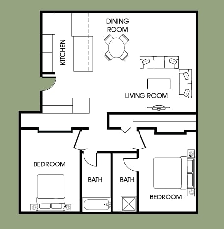 Prescott - 2 Bedroom x 2 Bath