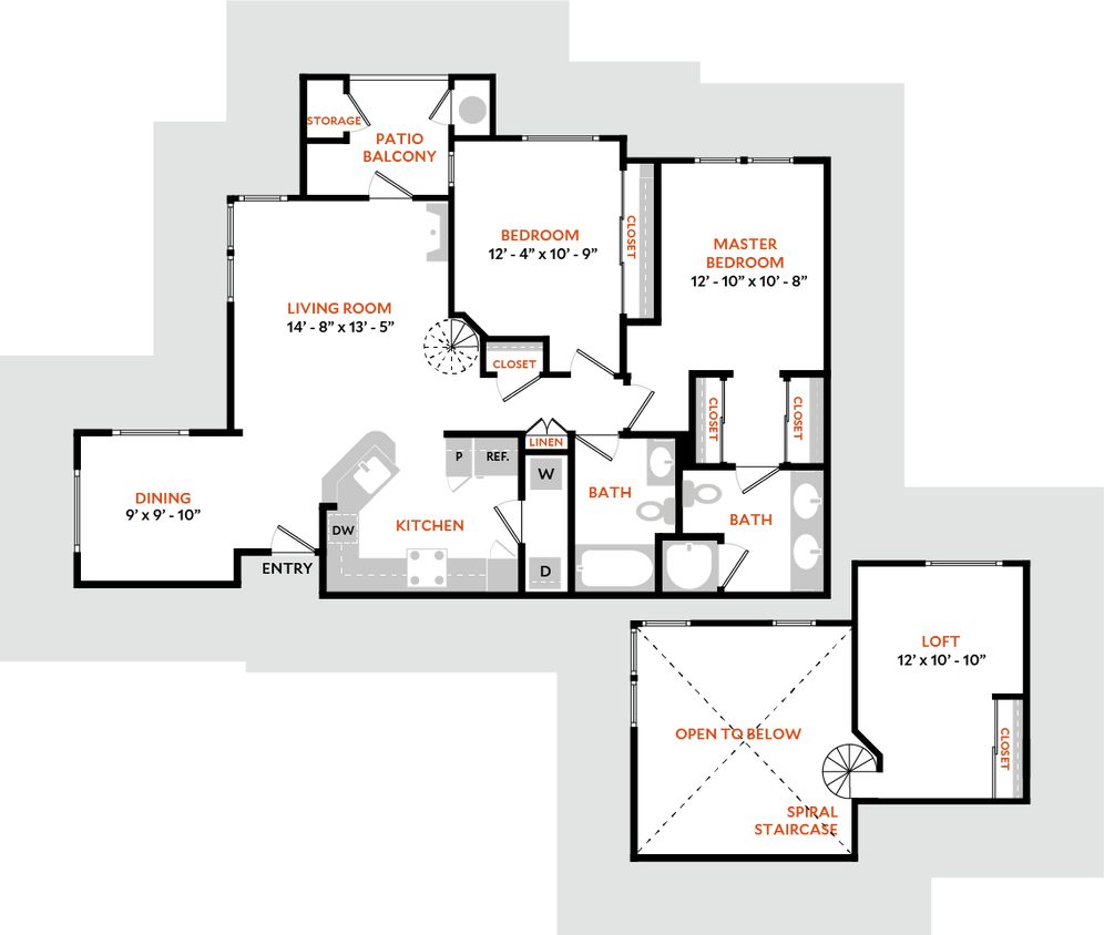 Floor Plan - Plan 2DR