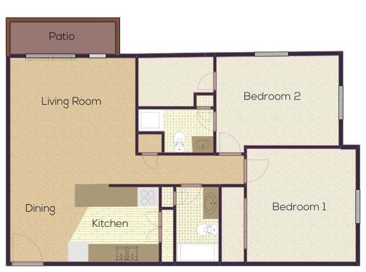 Floor Plan - 9012yx-4_yx-4_2Bedroom2Bath_995