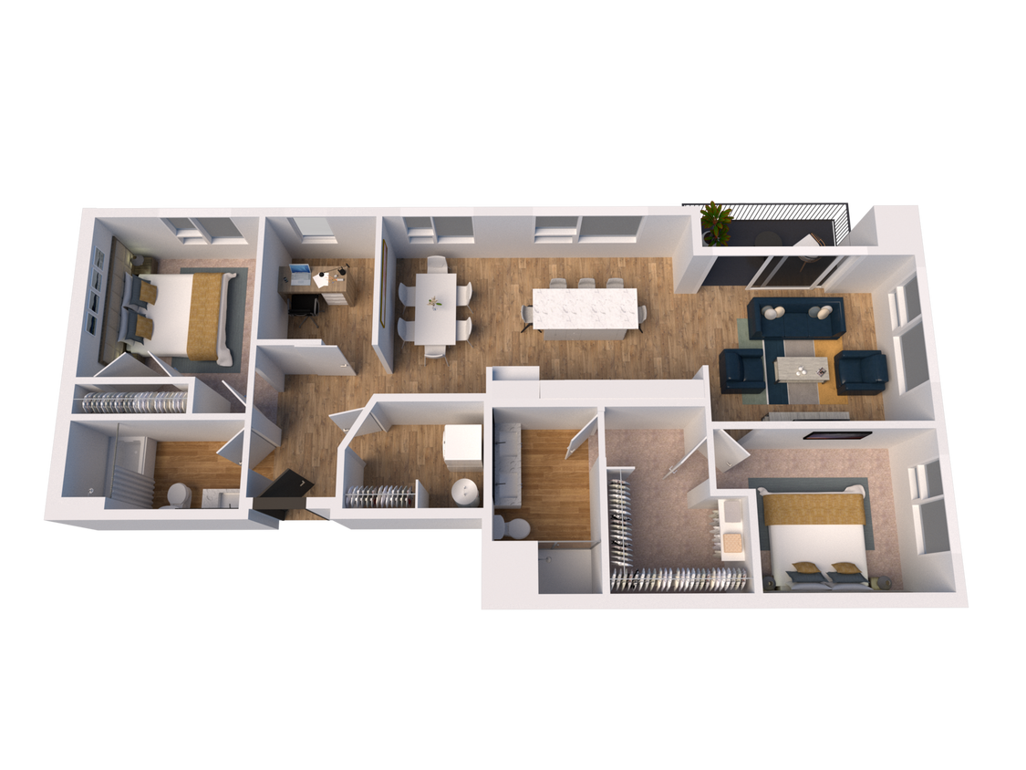 C7-Den floor plan The James - C7-Den