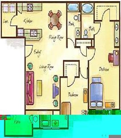 Doyle - Large 2 Bed, 2 Bath