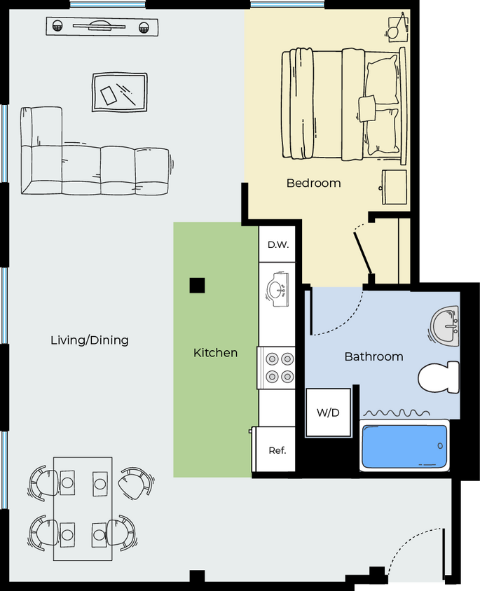One Bedroom - One Bedroom