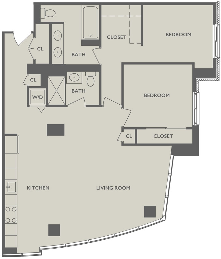 Floor Plan - Two Bedroom F
