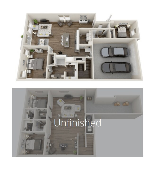 Floor Plan - Vera (Unfinished Basement)