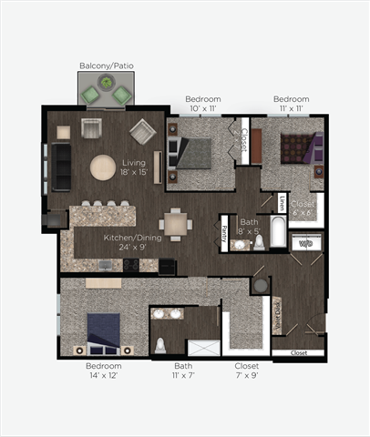 Floor Plan - Adams Style A