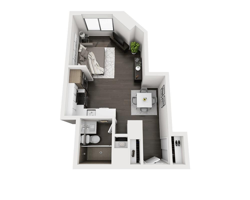 Floor Plan - Studio E1A