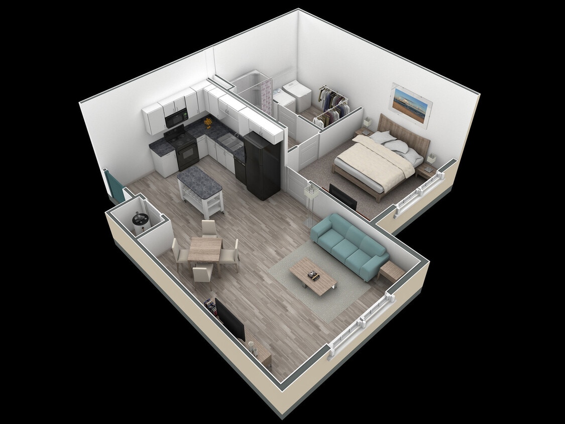 Floor Plan - 1 BR Retreat Overlook