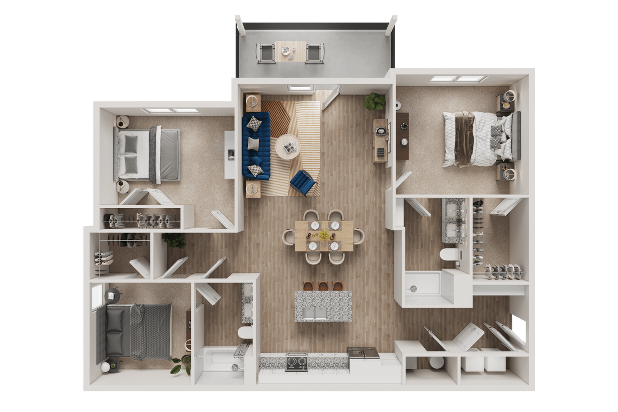 Floor Plan - Three Bedroom