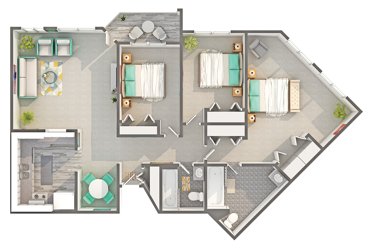 Lenox | 3-Bedroom Floorplan - Lenox