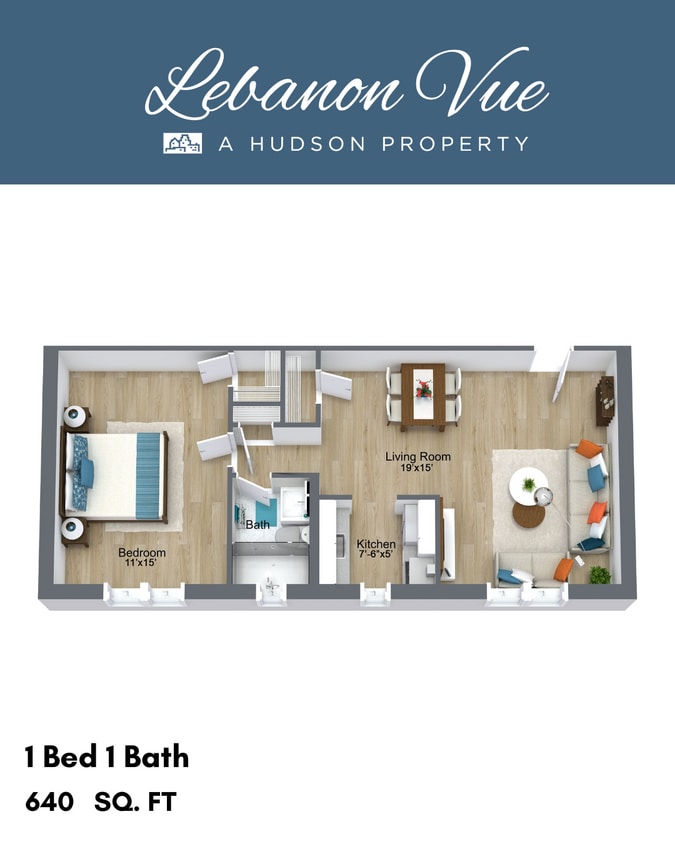 Floor Plan - 1 Bedroom