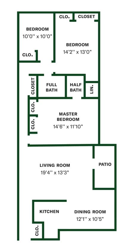 3 Bed 2 Bath – Evergreen - 3 Bed 2 Bath – Evergreen