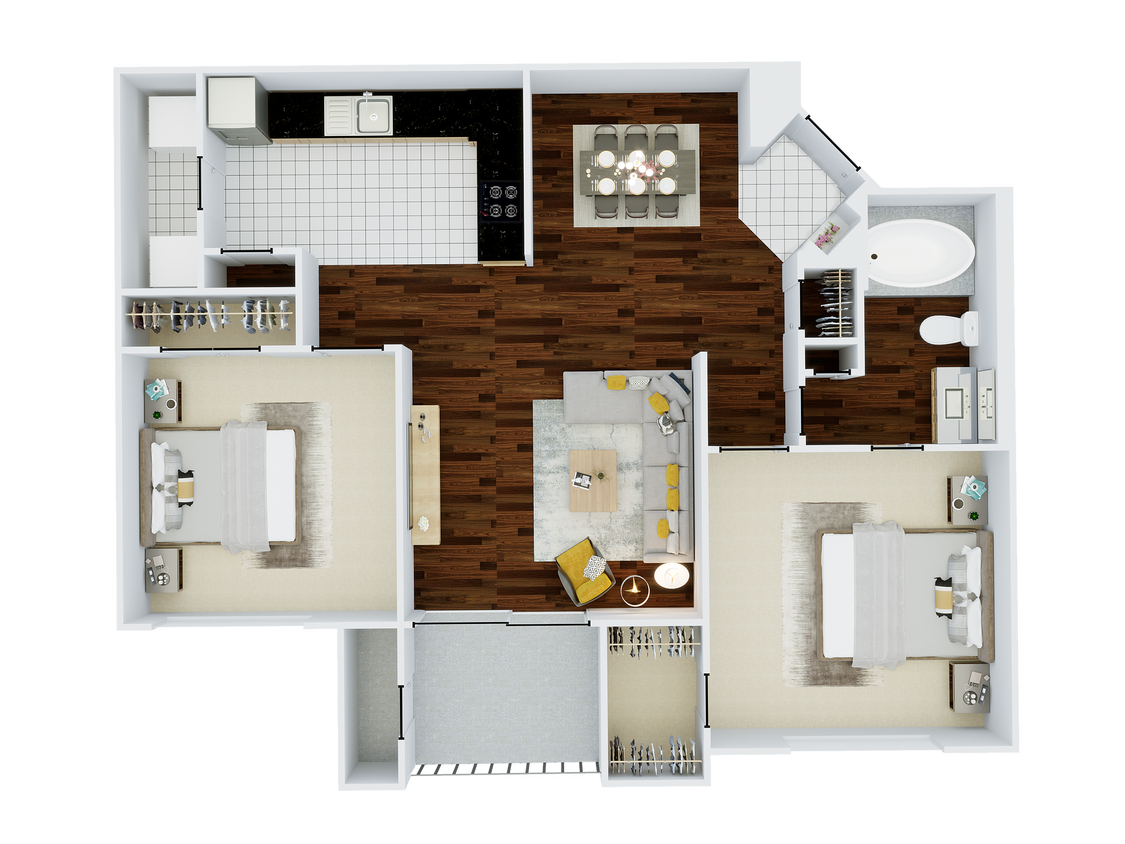 The Stemmons - 823 sq. ft. - The Stemmons